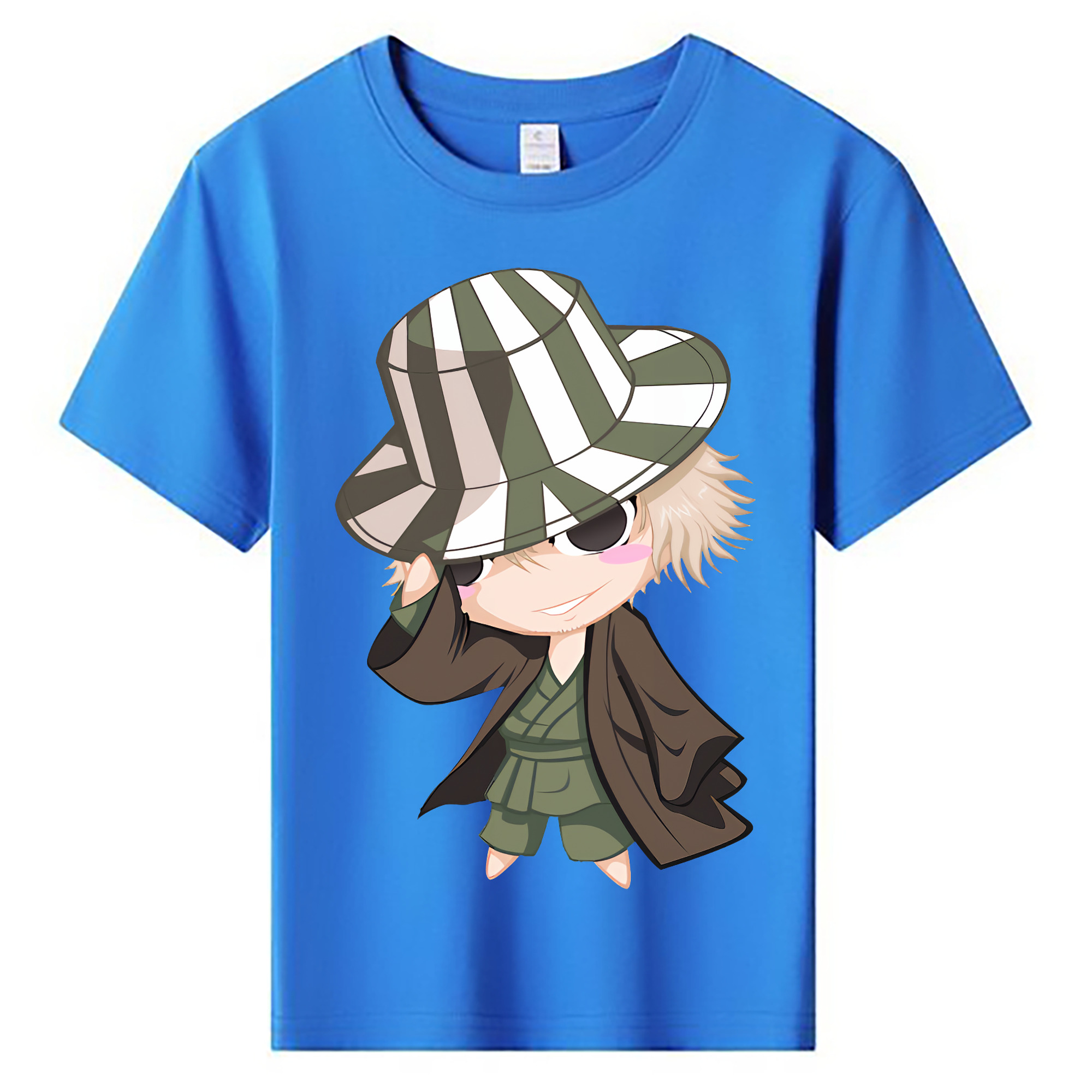 （画像用） "ブリーチ 浦原 喜助（うらはら きすけ） BLEACH Urahara Kisuke " 綿100％キッズTシャツ（フロントプリント）